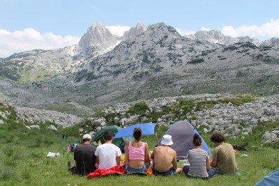 Pogled na Zelenu glavu i Otiš, Prenj